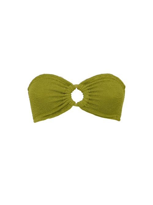 Costume da bagno bikini sopra Yulia in crinkle con anello Mc2 Saint Barth | YULIA W03165H CRINKLE 54 RING